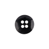 Black Horn Button - 24L/15mm - Detail | Mood Fabrics