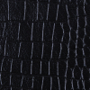 Black Embossed Faux Croc - Detail | Mood Fabrics