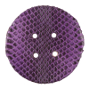 61mm Royal Lilac Snakeskin Covered Button - Detail | Mood Fabrics