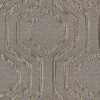Gunmetal Geometric Brocade - Detail | Mood Fabrics
