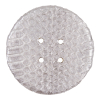 61mm Silver Snakeskin Covered Button - Detail | Mood Fabrics