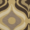 Brown Geometric Retro Cotton Blend - Detail | Mood Fabrics