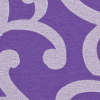 Purple Swirls Poly - Detail | Mood Fabrics