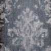 Gray Damask Modern Velvet Blend | Mood Fabrics