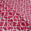 Blossom Lattice Printed Cotton Twill - Folded | Mood Fabrics