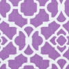 Violet Lattice Printed Cotton Twill - Detail | Mood Fabrics