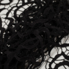 Metallic Black Abstract Guipure Lace Fabric - Folded | Mood Fabrics