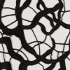 Metallic Black Abstract Guipure Lace Fabric - Detail | Mood Fabrics