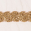 1.5 Gold Rhinestone Beaded Trim - Detail | Mood Fabrics