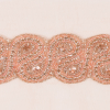 1.5 Peach Rhinestone Beaded Trim - Detail | Mood Fabrics