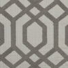 Pewter Polyester Woven with a Geometric Faux-Chenille Design | Mood Fabrics