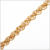 0.5 Metallic Gold/Ivory Braided Trim | Mood Fabrics