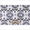 Gray Floral Ikat Cotton-Blend Woven - Full | Mood Fabrics
