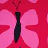 Swedish Red and Pink Giant Butterflies Cotton | Mood Fabrics