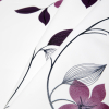 Turkish Purple/White Floral Water-Resistant Vinyl - Folded | Mood Fabrics
