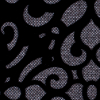 Gray Canvas with Black Cut Floral Velvet - Detail | Mood Fabrics
