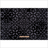 Gray Canvas with Black Cut Floral Velvet - Full | Mood Fabrics