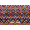Magenta & Teal Flamestitch Velvet Tapestry - Full | Mood Fabrics