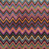 Magenta & Teal Flamestitch Velvet Tapestry | Mood Fabrics