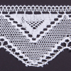 4.5 White Cotton European Crochet Trim - Detail | Mood Fabrics