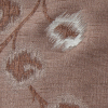 Taupe and Silver Soft Floral Satiny Brocade - Detail | Mood Fabrics
