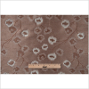 Taupe and Silver Soft Floral Satiny Brocade - Full | Mood Fabrics