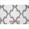 White and Gray Embroidered Diamonds Woven - Full | Mood Fabrics