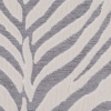 Silver Zebra Print Chenille - Detail | Mood Fabrics