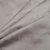Silver and Light Gray Floral Satin Jaquard - Folded | Mood Fabrics