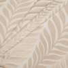 Beige and Light Beige Leafy Satin Jaquard - Folded | Mood Fabrics