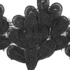 Metallic Black 3D Lace Trim - 5.5 - Detail | Mood Fabrics