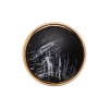 Italian Gold/Black Shank Back Button - 36L/23mm | Mood Fabrics
