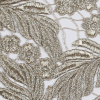 Exquisite Gold Floral Couture Guipure Lace Fabric - Detail | Mood Fabrics