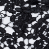Metallic Black Ovals Couture Guipure Lace Fabric - Detail | Mood Fabrics