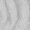 White Mesh Lace with Ruffled Strips - Detail | Mood Fabrics