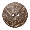 Italian Red/Gray Coconut Button - 64L/42mm - Detail | Mood Fabrics