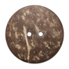 Italian Brown/Gold Coconut Button - 64L/42mm - Detail | Mood Fabrics