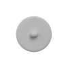 Italian White Plastic Shank Back Button - 36L/23mm - Detail | Mood Fabrics
