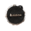 Black/Silver Beaded Brooch with Pin - 2 - Detail | Mood Fabrics
