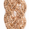 8 Gold Metal Chain Knot Applique - Detail | Mood Fabrics