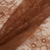 Mocha Floral Lace Fabric - Folded | Mood Fabrics