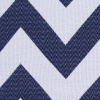 Navy and White Bold Chevron Cotton Woven - Detail | Mood Fabrics