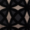 Turkish Ebony Black Geometric Laser Cut Velvet - Detail | Mood Fabrics