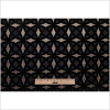 Turkish Ebony Black Geometric Laser Cut Velvet - Full | Mood Fabrics