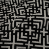 Turkish Domino Black and White Geometric Acrylic-Polyester-Viscose Chenille - Folded | Mood Fabrics