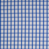 Blue and White Checkered Cotton Shirting | Mood Fabrics