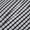 Black and White Checkered Cotton Shirting - Folded | Mood Fabrics