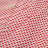 Coral and Ivory Polka Dotted Polyester Jacquard - Folded | Mood Fabrics