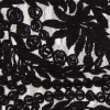 Black Floral Nylon Lace - Detail | Mood Fabrics