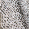 Metallic Silver Paillette Sequin on Nylon Netting - Detail | Mood Fabrics